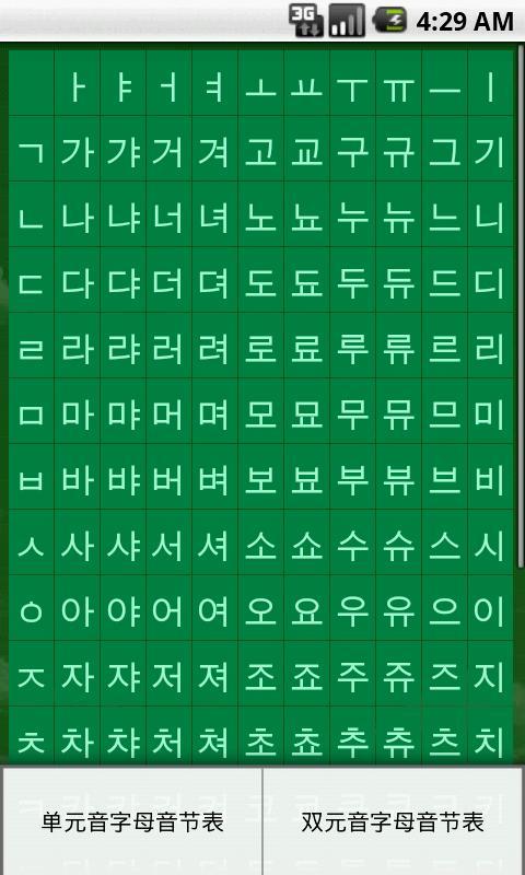 韩语字母半日通