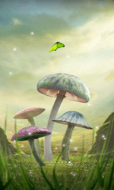 魔幻蘑菇动态壁纸