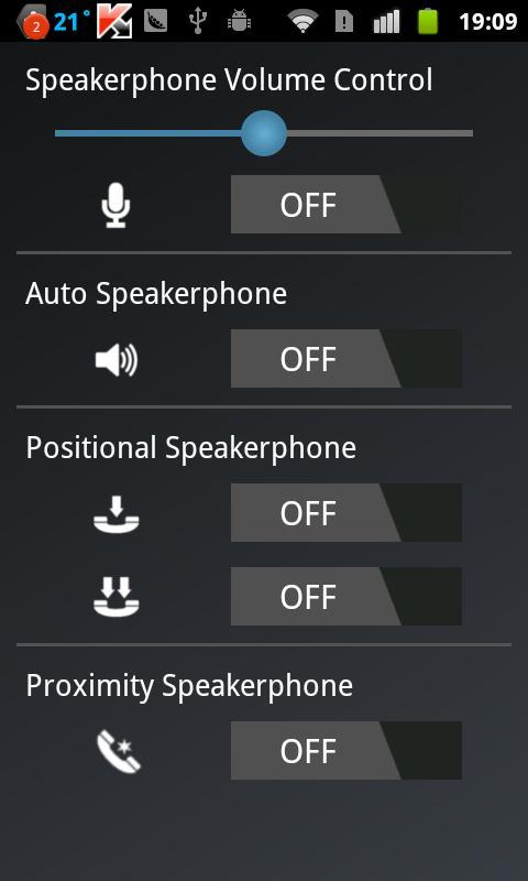 扬声器控制 Speakerphone Control