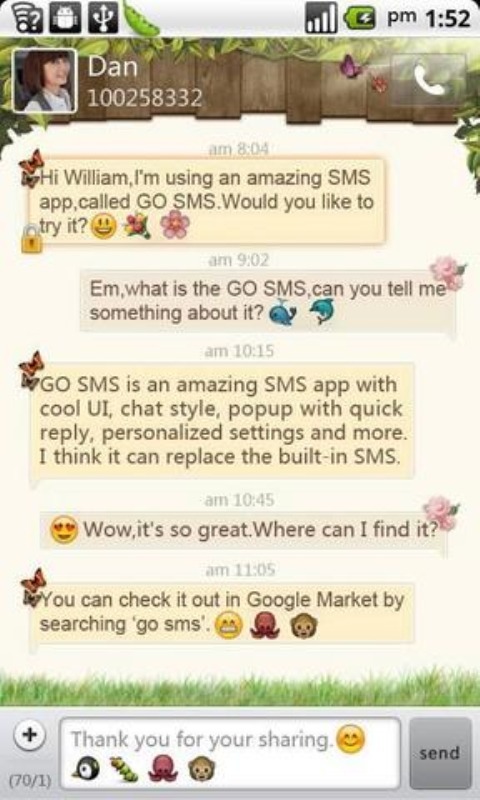 GO短信加强版Emoji表情插件