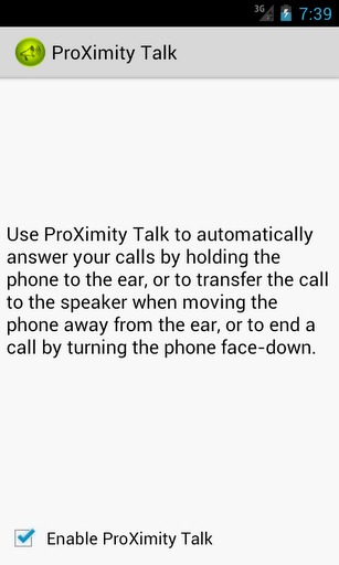 感应接听ProXimity