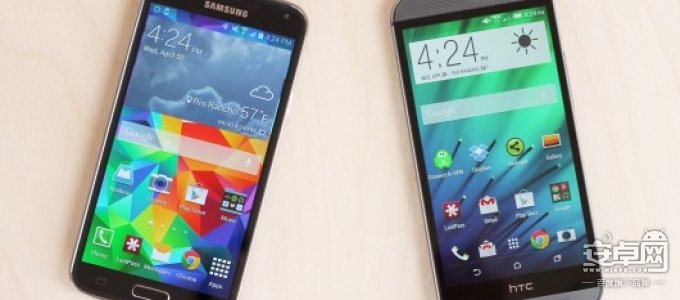 三星 Galaxy S5 对比 HTC One (M8)