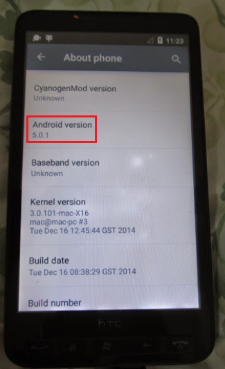 机皇不死 HTC HD2运行Android 5.0.1截图曝光
