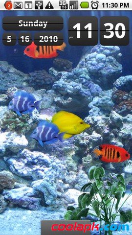 水族馆动态壁纸:aniPet Aquarium Live Wallpaper