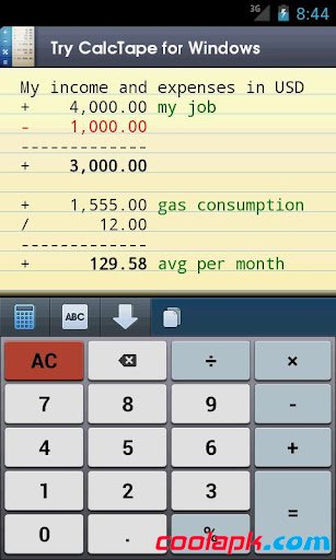 智能计算器:CalcTape Smart Calculator