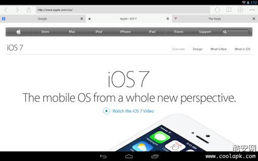 iOS 7 Browser