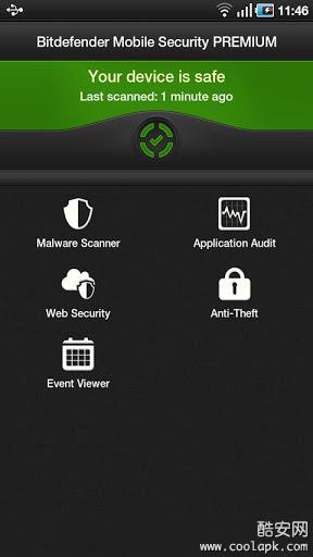 比特梵德手机安全:Mobile Security & Antivirus