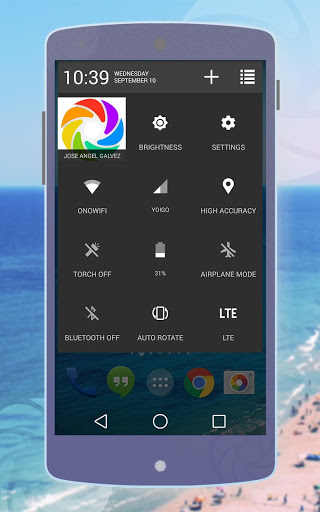CM11 Blue Theme Android L