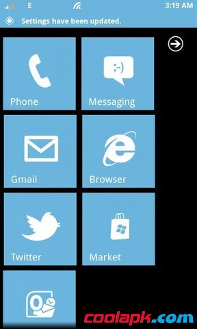 wp7桌面:Windows Phone Android 