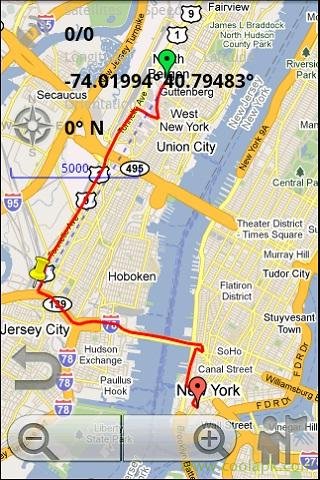GPS背景追踪:GpsCompassMap