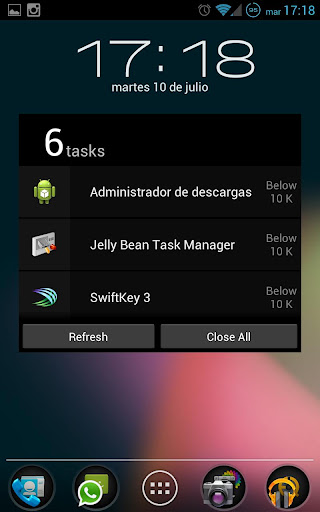 Jelly Bean Task Manager Widget
