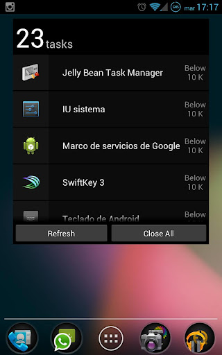 Jelly Bean Task Manager Widget
