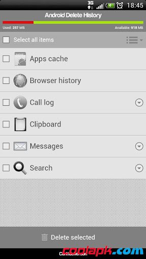 Android Delete History PRO