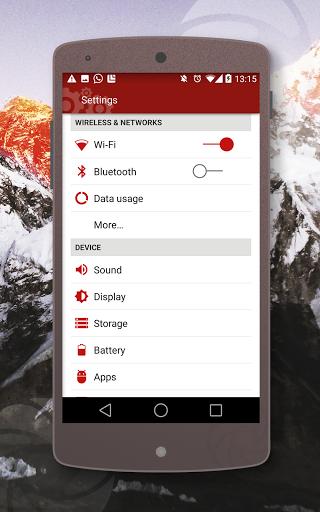 Android L Red Theme - CM11 