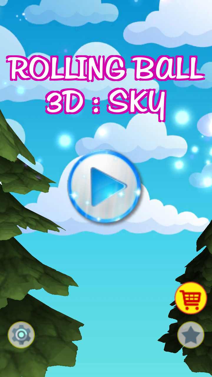 滚动球3D:天空无限金币