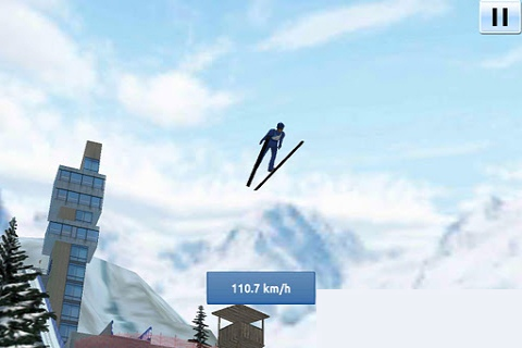 高台滑雪