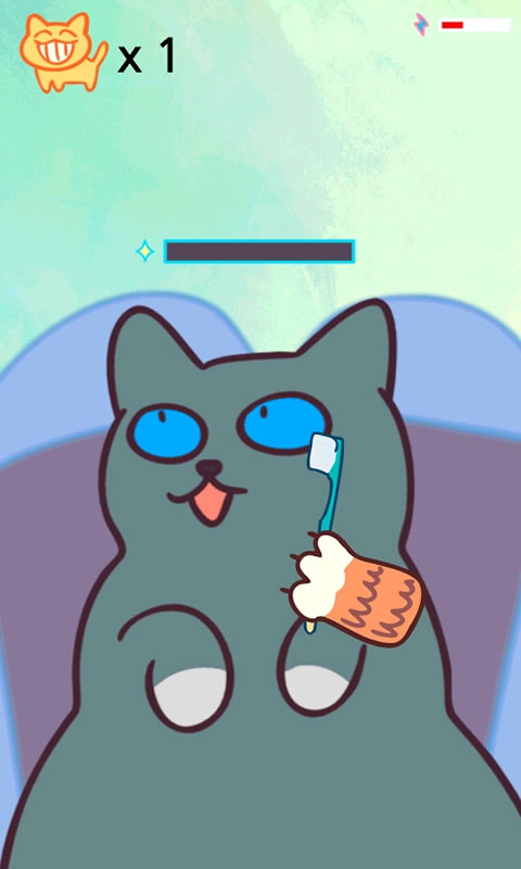 宠物猫刷牙齿
