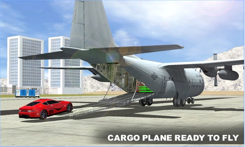 飞机汽车运输车3D
